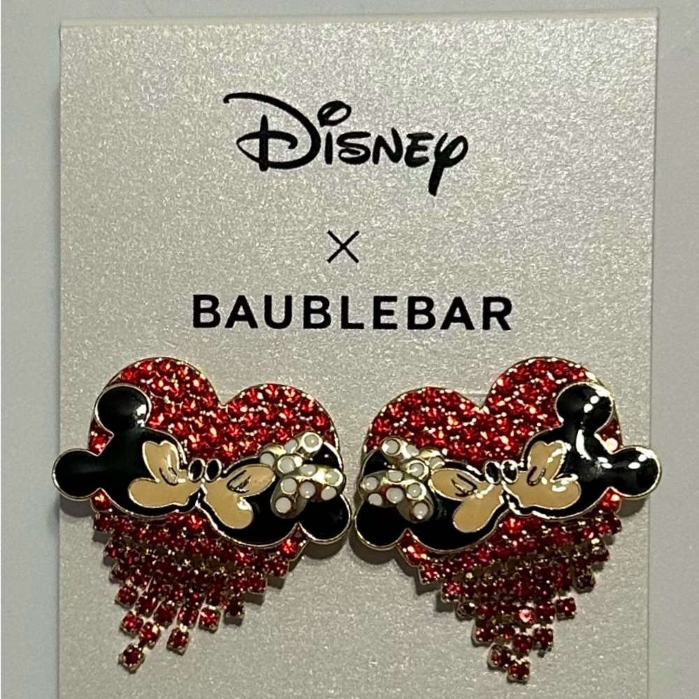 Disney Baublebar Valentine’s Mickey Earrings